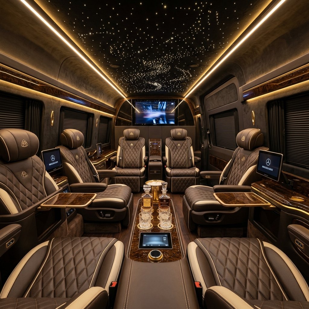 Mercedes Benz Jet Sprinter VIP mobile office interior